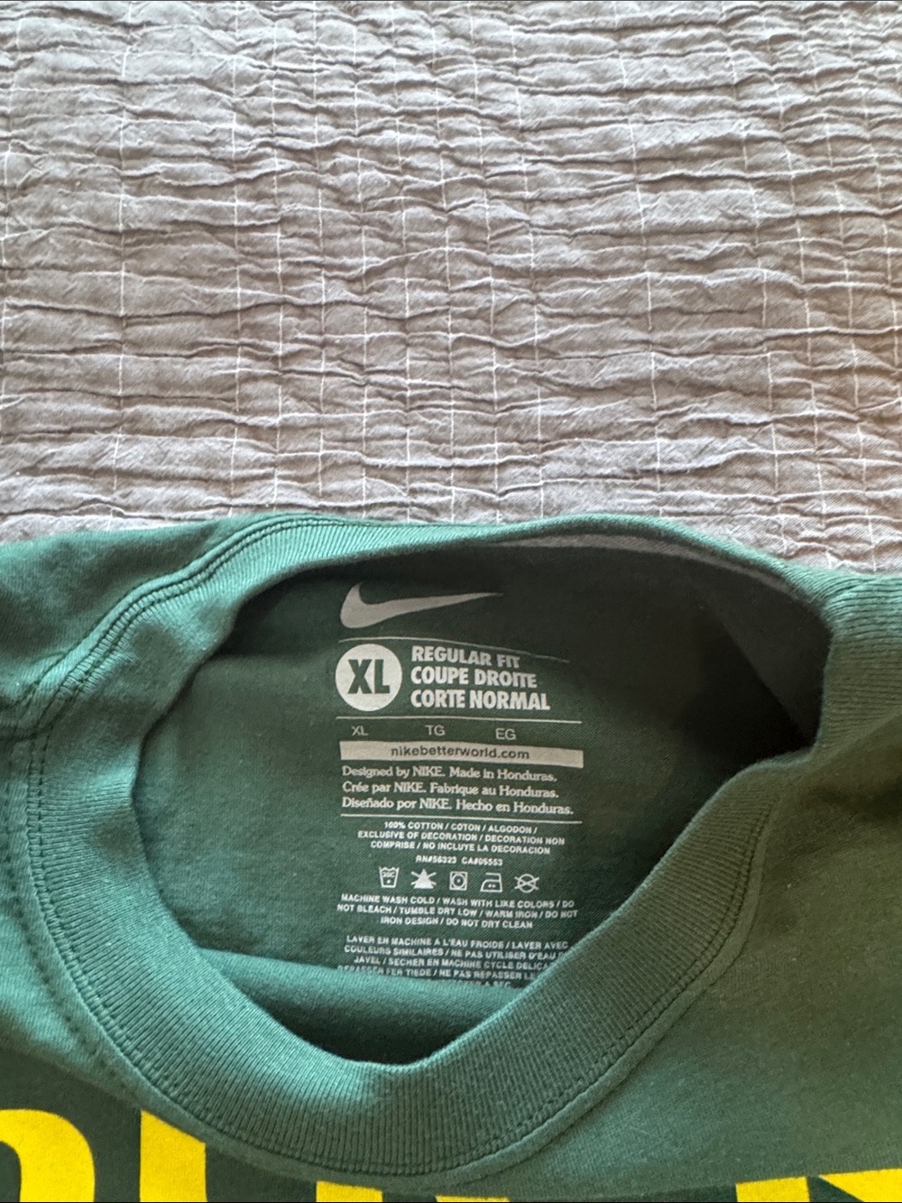 Nike Oregon Ducks Football Regular Fit T Shirt - Picture 3 of 3